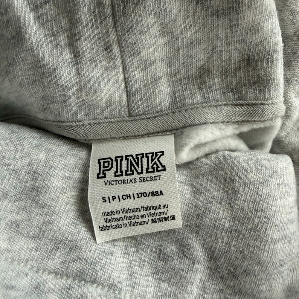 PINK Heather Gray Sweater